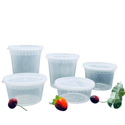 China Freshness Preservation PP Lunch Bento Box Clear Plastic Circle Round Disposable Food Containers Roll With Lid Meal Prep Container for sale