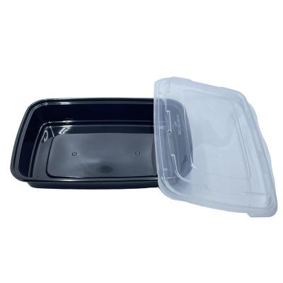 China Hot Sale Microwavable pp Microwave Food Container Disposable Square Plastic Food Storage Box for sale