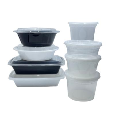 China Wholesale Microwavable A Variety Of Takeaway Plastic Storage Containers Lunch Box Packing Boxes Features Disposable Plastic Soup Cups for sale