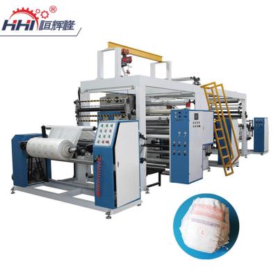 China PUR Products Baby Diaper Tape Front Coating Laminating Machine for sale