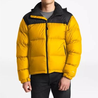 China QUICK DRY high quality men's fashion bomber coat nylon patchwork lightweight stripper down jacket for sale