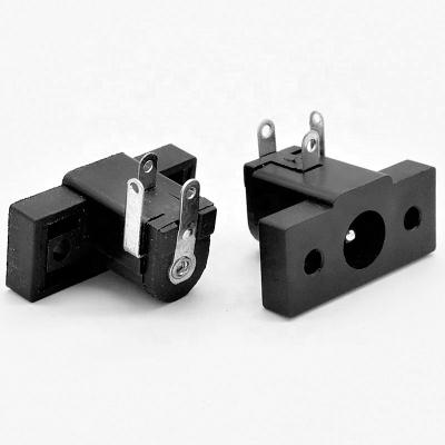 China DC Power Jack DC 020 Connector With Screw Hole Tripod 90 Degree Socket DC-020 Panel DC Plug 2.1/2.5 Mm 3 Pin DC020 5.5 Mm power jack for sale