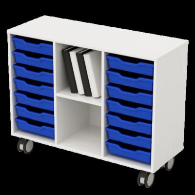 China ESCO Modern Classroom Shelf With Casters Movable for sale