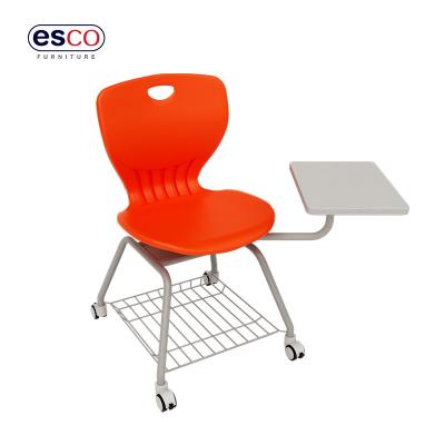 China School Chair Max-Conference School Plastic Wheelchair With Notepad for sale