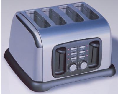 China 1300W 50Hz Stainess Steel 4 Slice Toaster Oven , Electric Toasters BH-026 Te koop