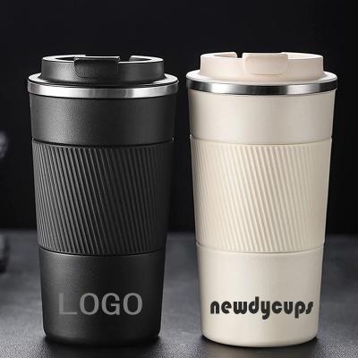 China Sustainable Sublimation 350 ml/500 ml 304 Stainless Steel Screw Lid Thermal Coffee Mug/ Coffee Tumbler / Car Travel Mug with Logo for sale