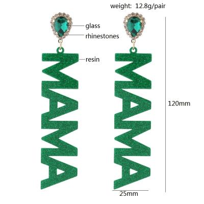 China MOM Hyperbole NeeFuWoFu Y2K Earrings New Big Dangling To Exaggerate Long Drop Earring Wholesale Crystal Rhinestones Wholesale Acrylic Jewelry for sale