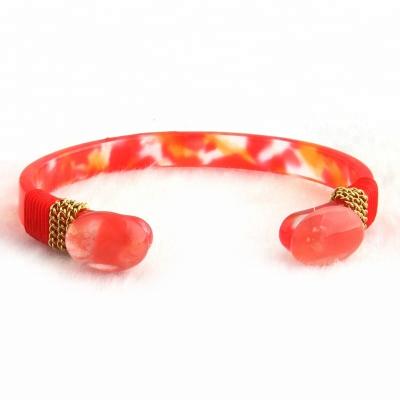 China New Fashion NeeFu WoFu Resin Bracelet Ladies Resin Bracelet Rope Natural Stone Jewelry Popular Handmade Chain Bracelet Preparation for sale