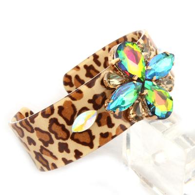 China NeeFu WoFu Women's Fashion Noise Charm Handmade Glass Exquisite Resin Bangle Classic Resin Bangle Bracelet for sale