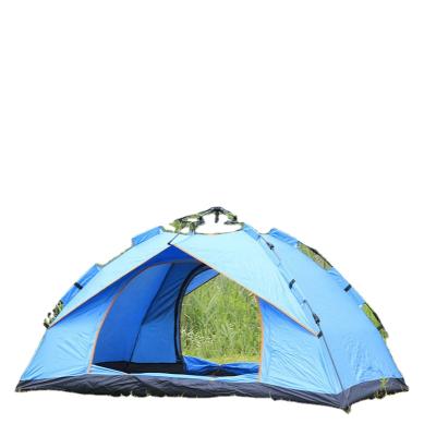 China Diamond Ground Nail Wholesale Single Layer Hexagonal Tent Spring 3-4 Layer Automatic Full Automatic Outdoor Camping Hiking Waterproof Portable Tent for sale