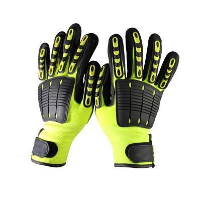 China Tpr Mechanical Gloves Protective Tpr Material Comfortable Mechanical Anti-Sensational Anti-Cut Impact Industrial Work Gloves for sale