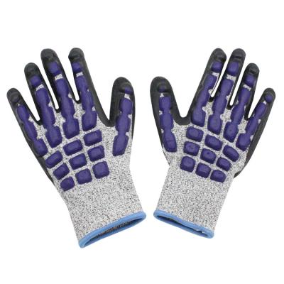 China Comfortable Shock Absorption And Safety Tpr Anti-collision Mechanical Impact Resistance Anti-Cut Gloves for sale