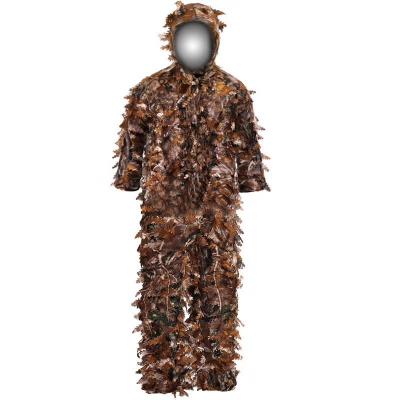 China Autumn 3d Sawtooth Camouflage Leaf Camouflage Suit Outdoor Hunting Ghillie Suit Durable Outdoor Hunting Ghillie Suit Camouflage Sniper for sale