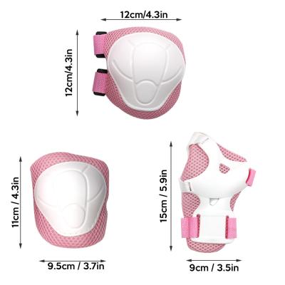 China Durable High Quality 6-Piece Set Sports Cycling Protective Knee Pads Set Elbow and Knee Joint Support Pads Protector Kids for sale