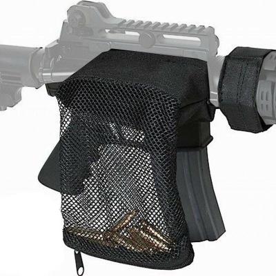 China Outdoor Mesh Magazine Pouch Hunting Gun Receiver Mag Bag Tactical Military Nylon Ar15 Magazine Pouch Outdoor Hunting Accessory for sale