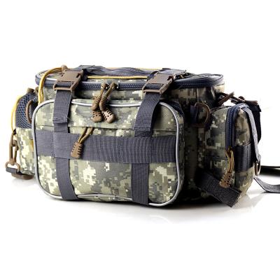 China Fishing Outdoor Sports Polyester Portable Military Army Camouflage Tactical Cross - Body Fishing Tackle Soft Waist Backpack for sale