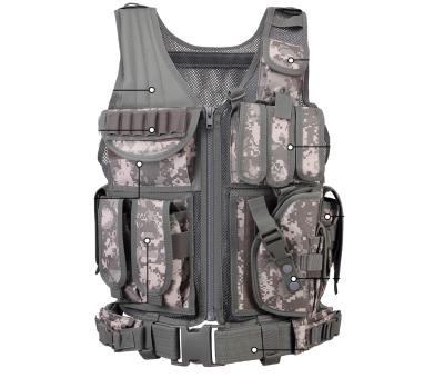 China Mesh Material Ventilative Large Storage Comfortable Hard Nylon Adjustable Wear-resistant Tactical Vest Outdoor Sports for sale