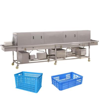 China food & Beverage factory fruit basket washing machine plastic pallets /crates cleaning machine for sale