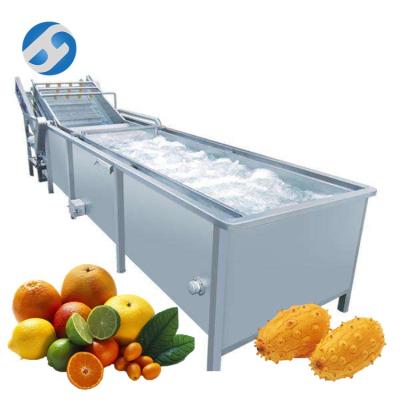 China High Efficiency Salad Fruit Apple Washing Machine Price for sale