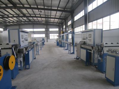 China Automatic Continuous Cable Extrusion Machine With Controlled Invert / PLC Electrical Control for sale