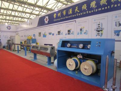 China Pipe Production Line Pvc Wire Coating Machine 250m Accumulator Length Fold W type / U type Cooling for sale