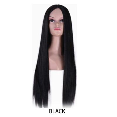 China Chinese Silky Straight Wave Wig Sellers 8 Colors Cosplay Hair Long All Size Black Brown Natural Hair Synthetic Wigs For Black Women for sale