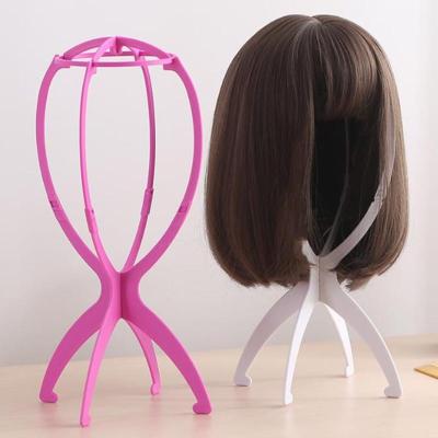 China Used for wigs wig storage detachable shelf reinforced and upgraded version of wig stand folding rack for sale