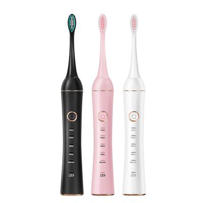 China Other Sonic Cleaning Ipx Oral Hygiene 7 Powerful OEM USB Multifunctional Pink Rechargeable Electric Toothbrush Soft Oral Hygiene for sale