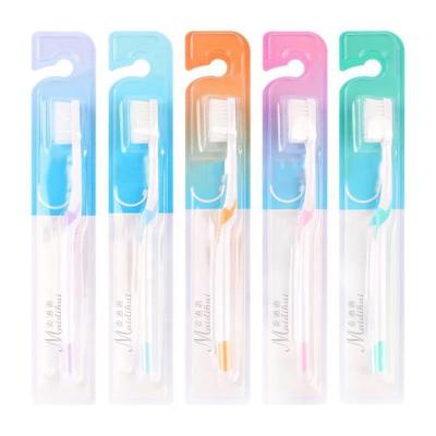 China Disposable Toothbrush Travel Carry Teeth Tongue Clean Old Bristle Oral Soft Toothbrush Custom OEM Wholesale for sale