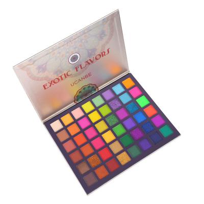 China Waterproof Clean Brand Glitter Custom Eyeshadow Palette Private Label Eyeshadow Powder Waterproof Wholesale Makeup High Pigment Make Your for sale