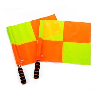 China Health Care Institutes Linesman Flags Wholesale Soccer Linesman Referee Flags Metal Pole Foam Handle With Care Packing for sale