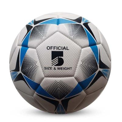 China Custom PVC Football School Students Test League Size 5 Leather Training PU Football Soccer Ball for sale