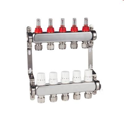 China CW617 Stainless Steel Manifolds / And Underfloor Heating System Water Heating Energy Saving Brass Manifold for sale