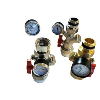 China Hot selling traditional online e store fast delivery hot sale y type brass ball valve for floor heating manifolds for sale