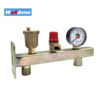 China General Boiler Safety Brass Relief Valve With Gauge for sale