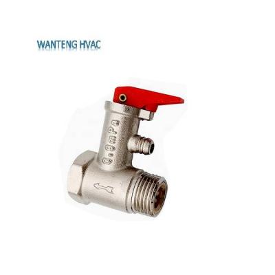 China General hot sale brass nickel plated safety valve/multifunctional valve for storage water heater for sale