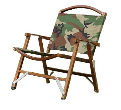 China Modern Outdoor Beech Kermit Folding Chair Camping Recliner Chair Leisure Portable Fishing Beach Chair for sale