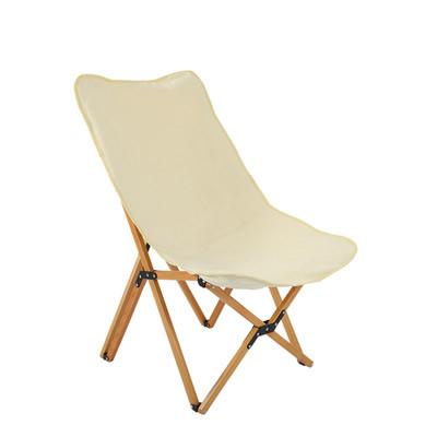 China Modern Outdoor Solid Wood Outdoor Portable Camping Folding Chair Beech Butterfly Chair Picnic Lounger for sale