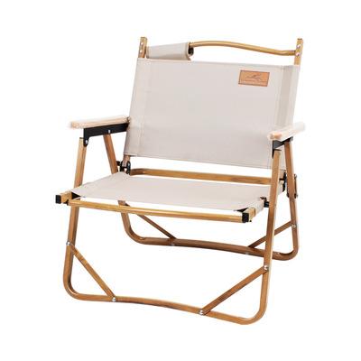 China Wholesale Modern Outdoor Low Grain Wooden Aluminum Folding Chair Leisure Fishing Chair Camping Portable Beach Chair for sale