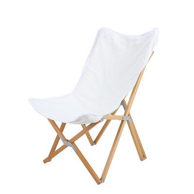 China Factory Modern Stock Convenient Easy To Store Butterfly White Medium Beech Chair Outdoor Wooden Folding Chair for sale