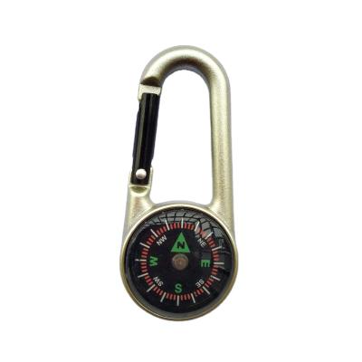 China Pointing Guide Carabiner Zinc Alloy Compass for sale