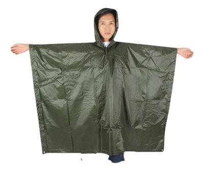 China Outdoor Rising Raincoat PU Camouflage Raincoat Poncho Riding Raincoat Polyester Taffeta Raincoat Singlet Raincoat for sale