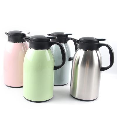 China PORTABLE Hot Water Bottle Hand Squeezing Stainless Steel Vacuum Kitchen Flask Coffee Pot for sale