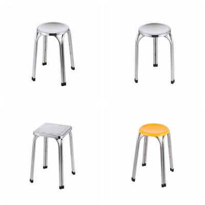 China Wholesale Variety of Styles Stainless Steel Canteen Square Thick Round Outdoor Chair Outdoor Tables Extendable with Three Four Legs for sale