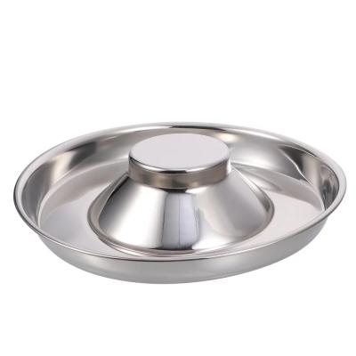 China Wholesale 2021 Slow Sustainable Cat Pet Food Water Bowl Dog Amazon Feeding Bowl Drinking Diffent Style Custom Logo Stainless Steel for sale