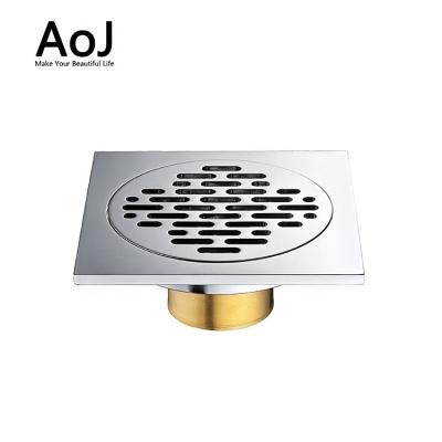 China Brass Drain European Style Anti-odor Floor Strainer Contemporary Bathroom Shower Floor Drain for sale