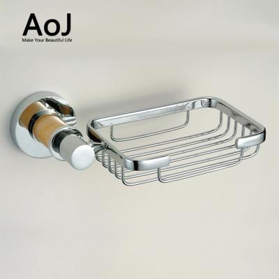 China Eco - Friendly Soap Basket Chrome Brass Soap Dish Holder Bathroom Accessory for sale