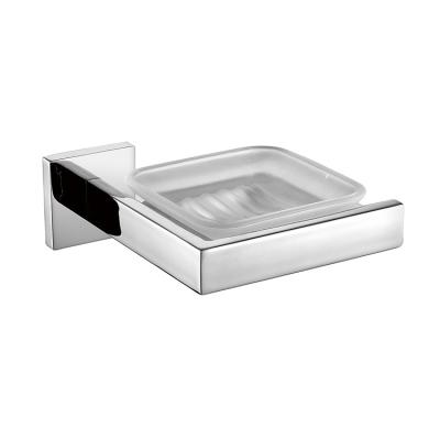 China Sustainable Upscale Appearance Sus Chrome Bathroom Accessories Soap Dish Holder for sale