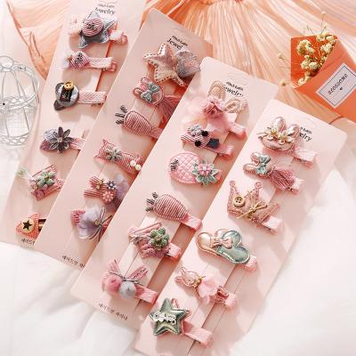 China Fashionable Children's Hair Accessories Cute Baby Headdress For Girls Hair Clip For Kids Mix Animal Geometric Shapes Hot Selling for sale