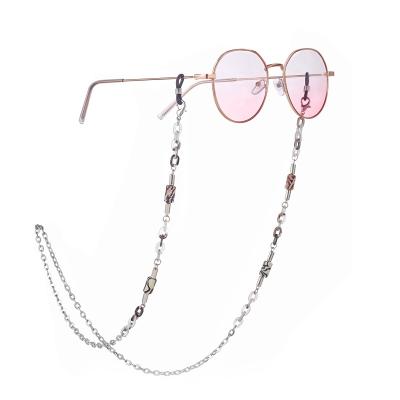 China 2020 Hot Selling Fashionable Sun Glass Holder Chain Beaded Face Masking Chain For Men And Women for sale